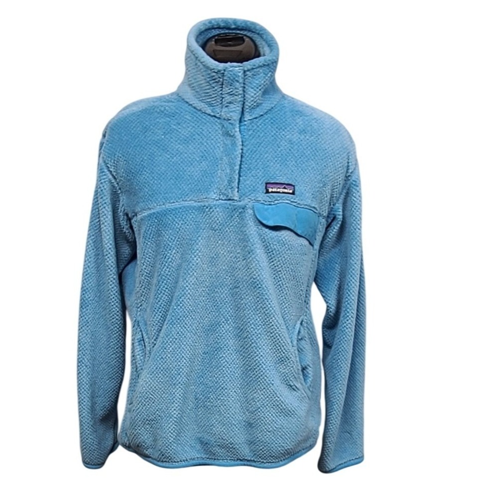 Patagonia‎ Re-Tool Snap-T Fleece Pullover Women's L Light Blue